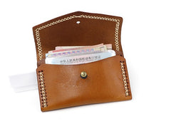 Vintage Leather Mens Card Wallet Change Wallet Coin Wallet Front Pocket Wallet for Men - iwalletsmen