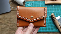 Vintage Leather Mens Card Wallet Change Wallet Coin Wallet Front Pocket Wallet for Men - iwalletsmen