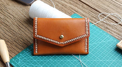 Vintage Leather Mens Card Wallet Change Wallet Coin Wallet Front Pocket Wallet for Men - iwalletsmen