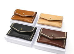 Vintage Leather Mens Card Wallet Change Wallet Coin Wallet Front Pocket Wallet for Men - iwalletsmen