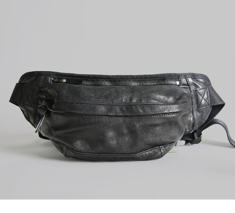 Vintage Leather Mens Fanny Pack Waist Bag Hip Pack Belt Bag Bumbag for –  iwalletsmen