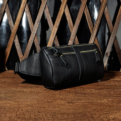 Vintage Leather Mens Fanny Pack Waist Bag Hip Pack Belt Bag Bumbag for Men