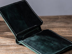 Vintage Leather Mens Small Wallet Bifold Wallet for Men - iwalletsmen