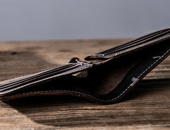 Vintage Leather Mens Small Wallet Bifold Wallet for Men - iwalletsmen