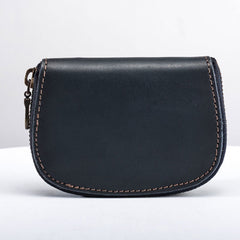 Vintage Leather Mens Small Wallet Zipper Card Coin Wallet for Men - iwalletsmen