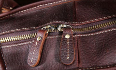 Vintage Cool Leather Mens Weekender Bag Travel Bag Cool Duffle Bag for Men - iwalletsmen
