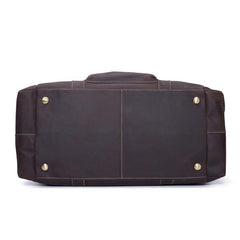 Vintage Leather Mens Weekender Bag Travel Bags Cool Duffle Bag for Men - iwalletsmen