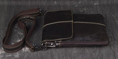 Vintage Leather Small Messenger Bag Shoulder Bag For Men - iwalletsmen