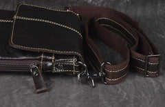Vintage Leather Small Messenger Bag Shoulder Bag For Men - iwalletsmen