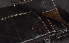 Vintage Leather Small Messenger Bag Shoulder Bag For Men - iwalletsmen