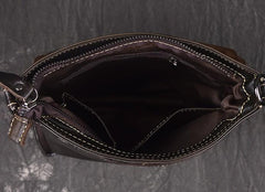 Vintage Leather Small Messenger Bag Shoulder Bag For Men - iwalletsmen