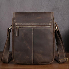 Vintage Leather Small Messenger Bag Shoulder Bag For Men - iwalletsmen