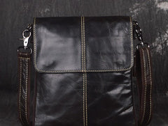 Vintage Leather Small Messenger Bag Shoulder Bag For Men - iwalletsmen