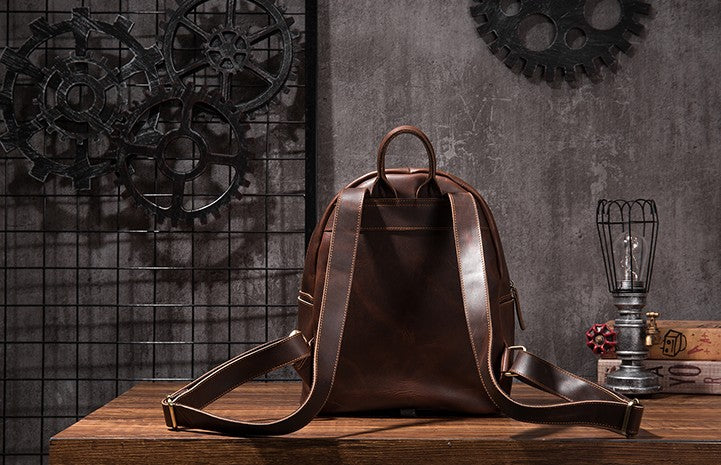 Mens leather deals backpack australia