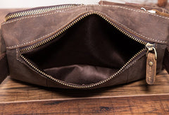 Vintage Mens Leather Biker Fanny Pack Waist Bags Fanny Bag For Men - iwalletsmen