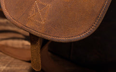 Vintage Mens Leather School Backpacks Satchel Backpack Leather Travel Backpack for Men - iwalletsmen