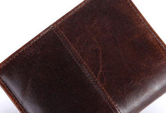 Vintage Mens Wallet billfold Slim Bifold Wallet Genuine Leather Card Wallet for Men - iwalletsmen
