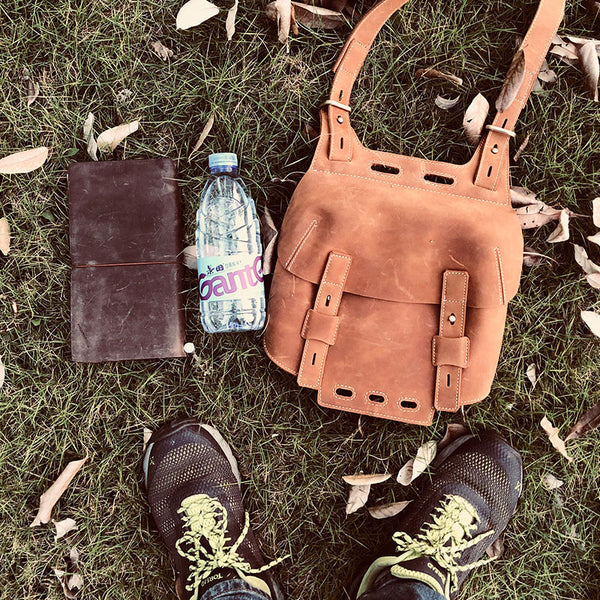 Vintage Unique Cool Leather Small Messenger Bag for men Shoulder Bag for men - iwalletsmen