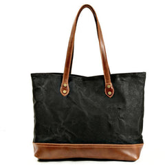 Waxed Canvas Mens Womens Tote Handbag Messenger Bags Green Canvas Shoulder Tote Bag For Men and Women - iwalletsmen