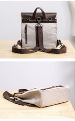 Canvas Leather Mens Womens Small 13'' School Backpack College Backpack for Men - iwalletsmen