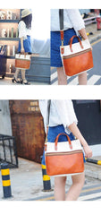 White Leather Canvas Womens Mens Tote Handbag Messenger Bags Shoulder Tote Bag For Men and Women - iwalletsmen