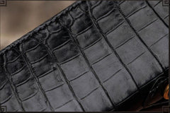 Handmade Leather Tibetan Mens Chain Biker Wallet Cool Leather Wallet Long Clutch Wallets for Men