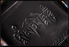 Handmade Leather Small Tooled Mens billfold Wallet Cool Chain Wallet Biker Wallet for Men