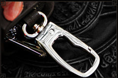 Handmade Leather Tooled Mens Cool Car Key Wallet Car Key Holder Car Key Case for Men