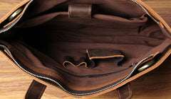 Handmade Leather Vintage Mens Coffee Black Tote Bag Cool Handbag Shoulder Bag for Men