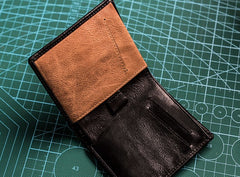 Cool Leather Men Slim Small Wallet Bifold Small Wallet for Men