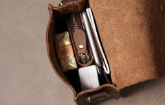 Leather Belt Pouch Mens Small Cases Waist Bag Hip Pack Belt Bag Fanny Pack Bumbag for Men